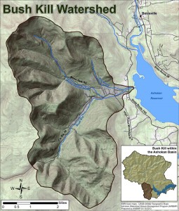 map of Bushkill Creek