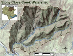 map of Stony Clove Creek