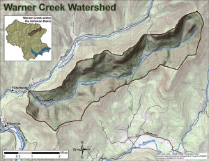 map of Warner Creek